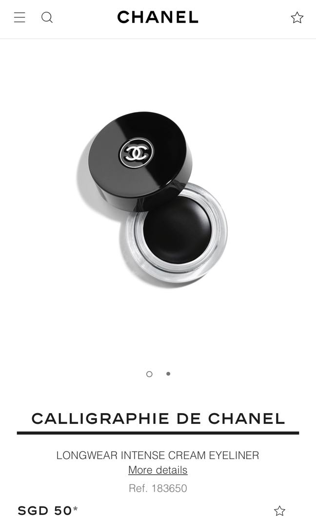 CHANEL CREAM EYELINER CALLIGRAPHIE HYPERBLACK 65, Beauty & Personal