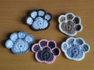 Crochet Paw Coaster