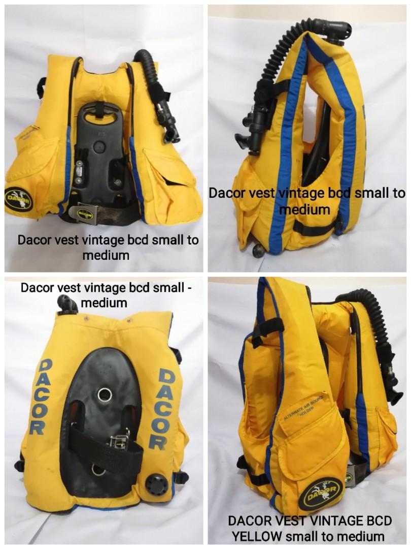 Scuba diving gear DACOR VEST VINTAGE BCD SMALL TO MEDIUM, Sports