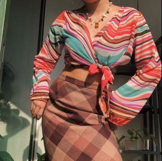 Funky wrap top