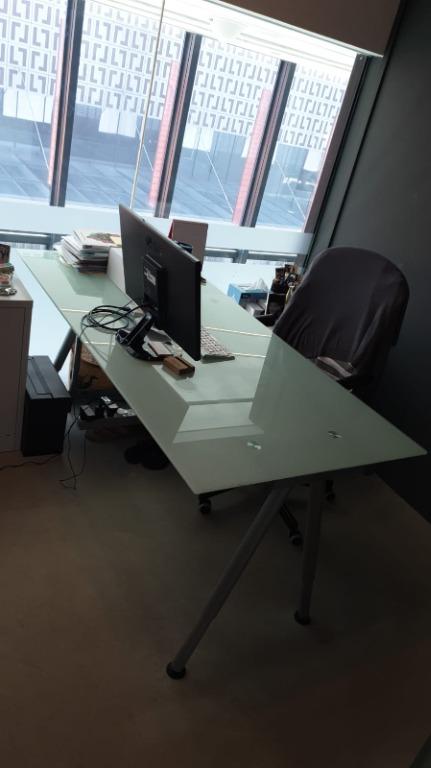 Used sales glass desk