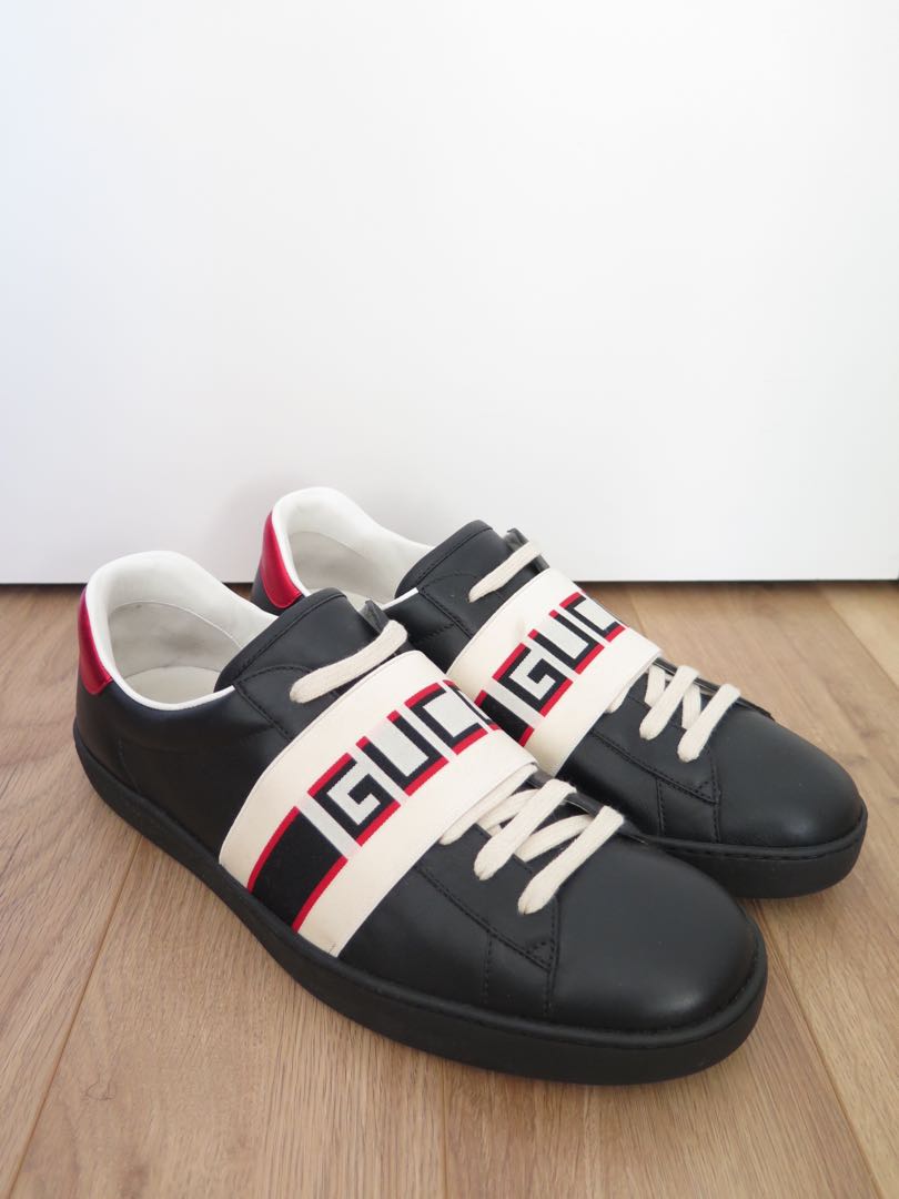 Gucci Ace Stripe Black US 10