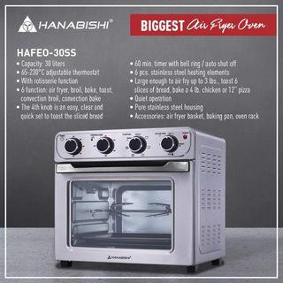 Hanabishi air fryer oven 30liters