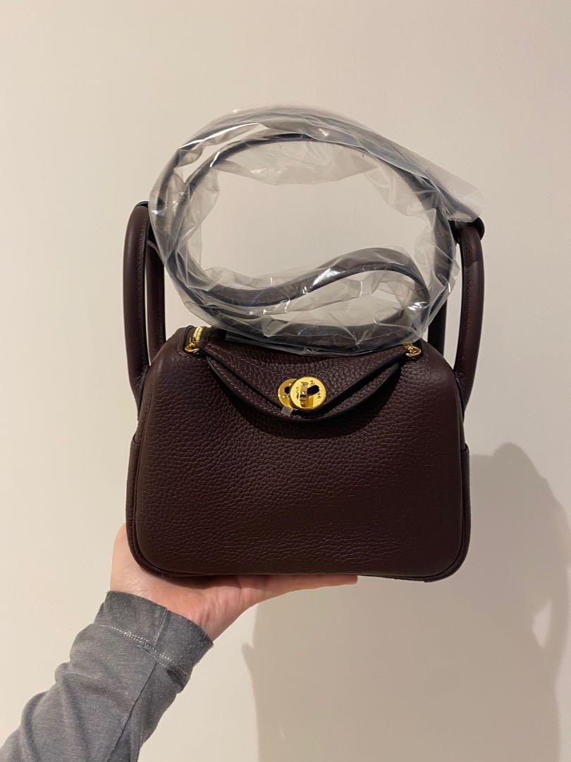 Mini lindy rouge sellier clearance
