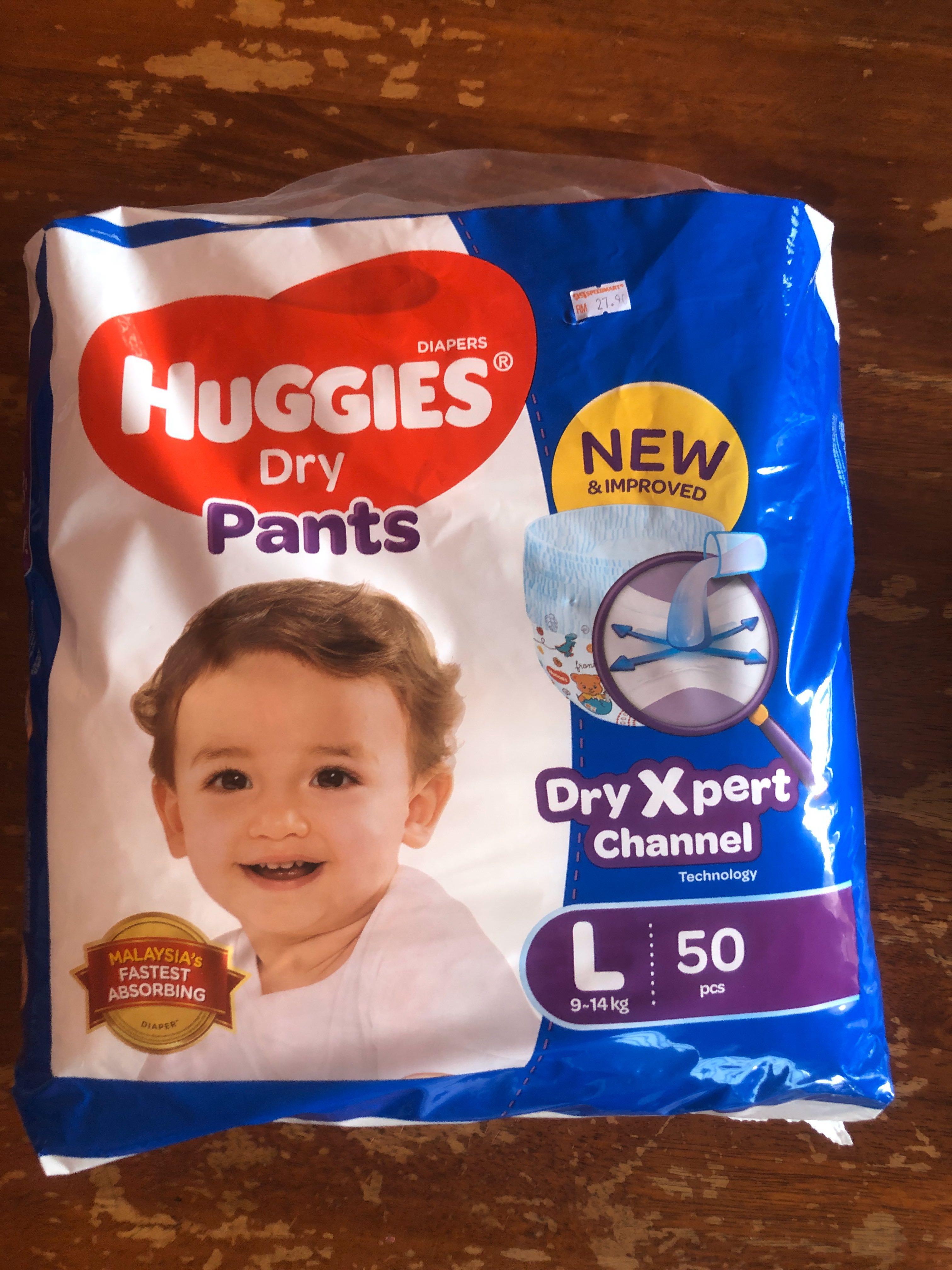 Huggies Dry Pants (L), Babies & Kids, Bathing & Changing, Diapers