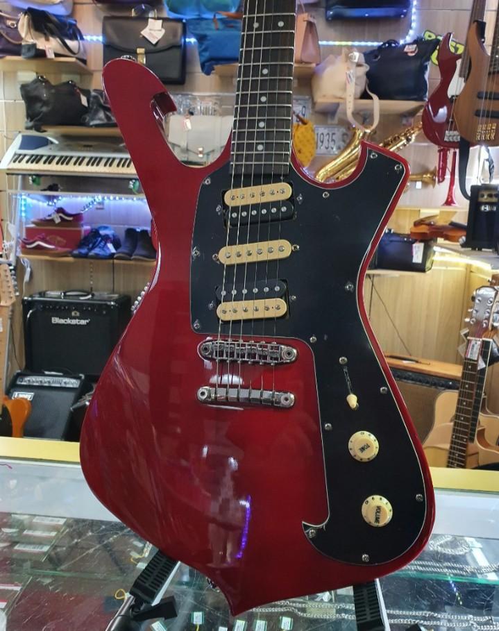 Ibanez FRM150 Paul Gilbert Fireman Signature 1 Single coil Pick Up 2 Humbucking Pickups Trans Red Made In China