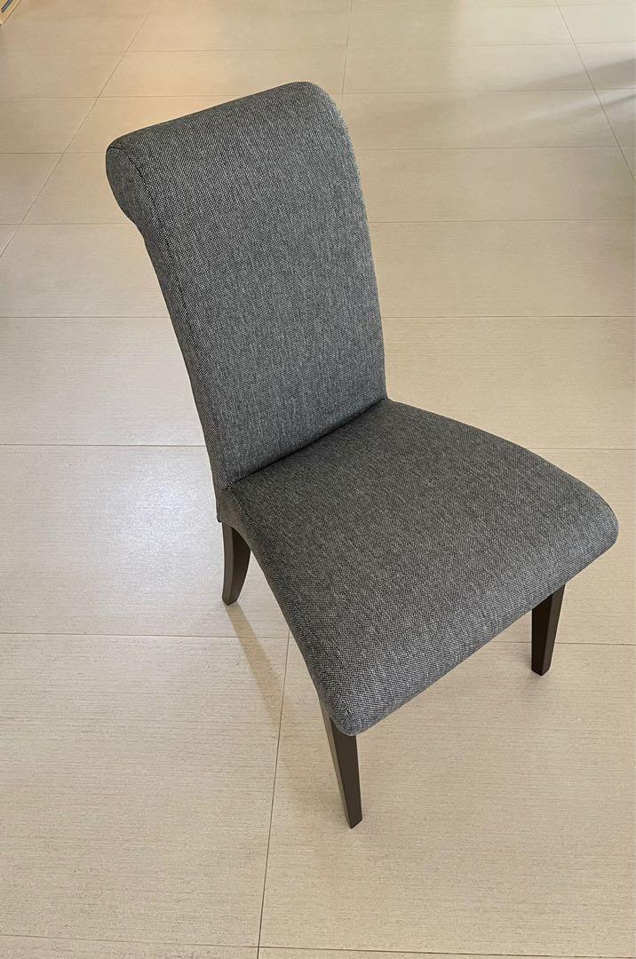 2 Italian Designer Dining Chairs with new upholstery, Furniture & Home