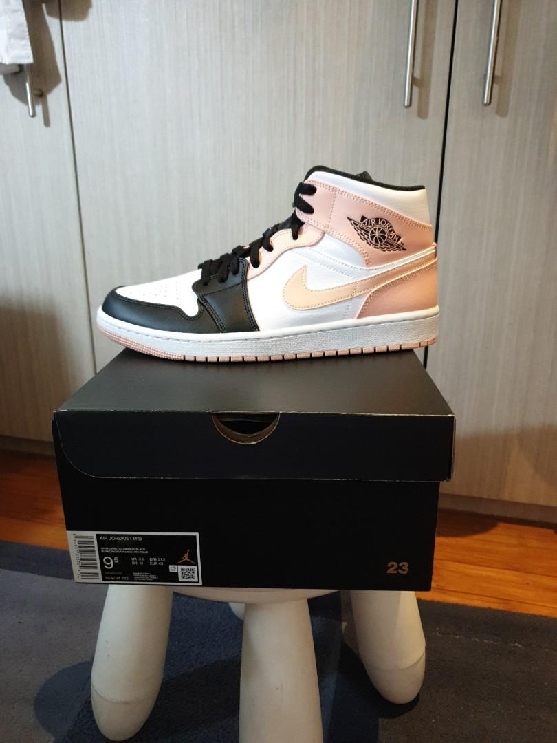 Jordan 1 Mid Crimson tint Retail Price Men s Fashion Footwear