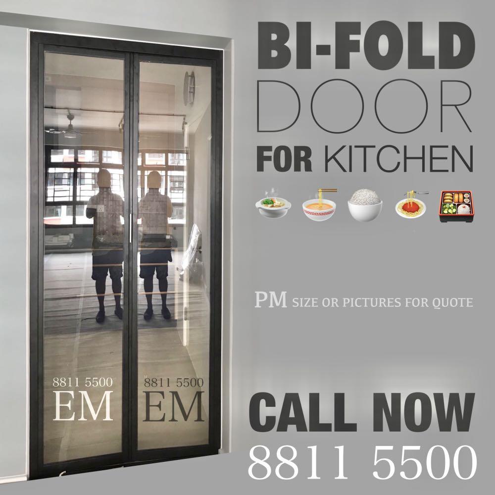 Kitchen Bifold Door, Furniture & Home Living, Bathroom & Kitchen Fixtures on Carousell
