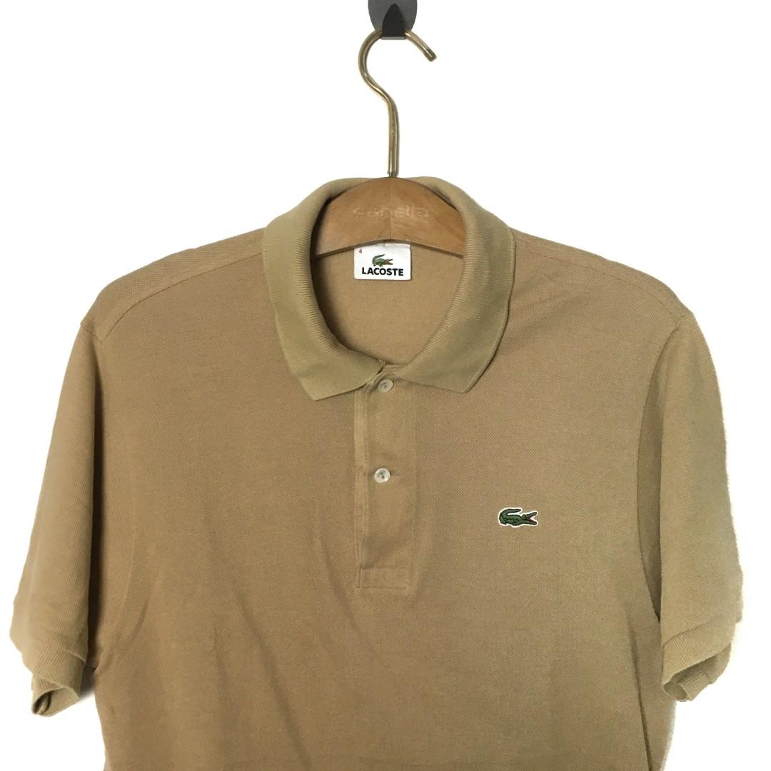 Lacoste Tan Polo Size 4 Men s Fashion Tops Sets Tshirts