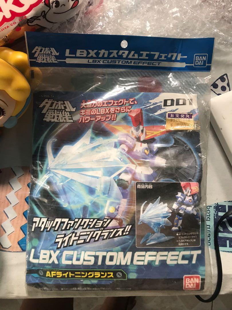 LBX CUSTOM EFFECT (Category: Gundam & Model Kits) located in Muntinlupa City. Submitted by joanofarc1013 (Listing ID 1081016725, Image 1). Description: sealed sa robot to mga paepek epek ganun ganun 3pieces.