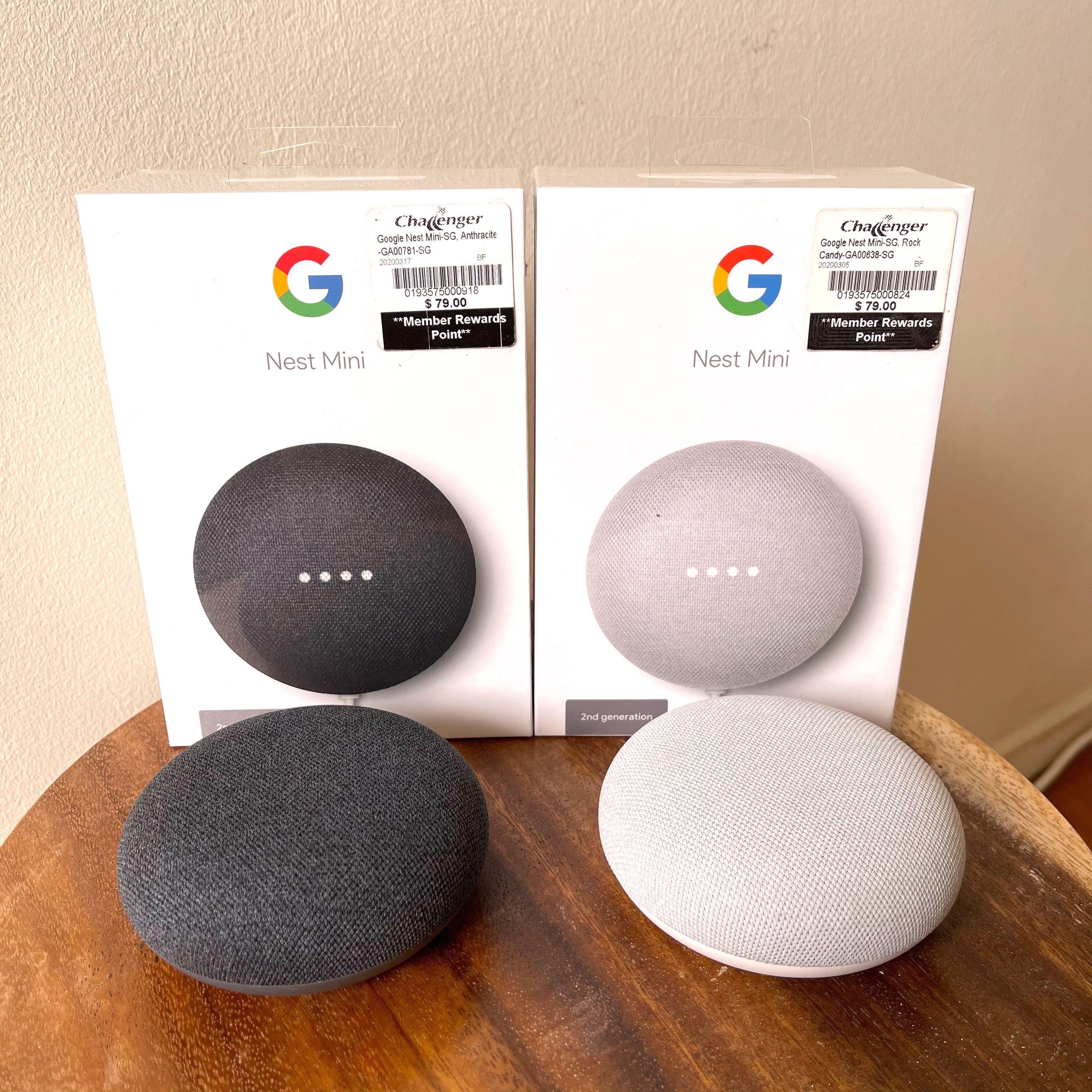 Google Nest Mini 2nd Gen In Chalk And Charcoal TV Home Appliances Google Nest Mini 2nd Gen In Chalk And Charcoal TV Home Appliances