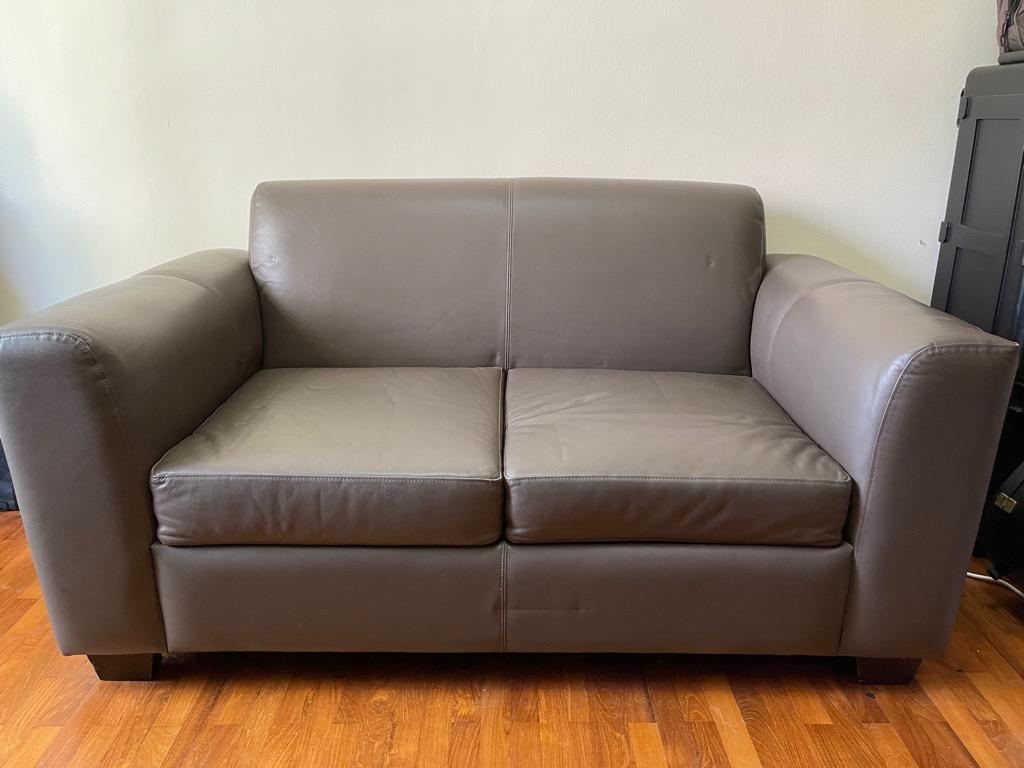 Like New Harvey Norman 2 Seater Leather Sofa Bed For Sale Furniture Home Living Furniture Sofas On Carousell