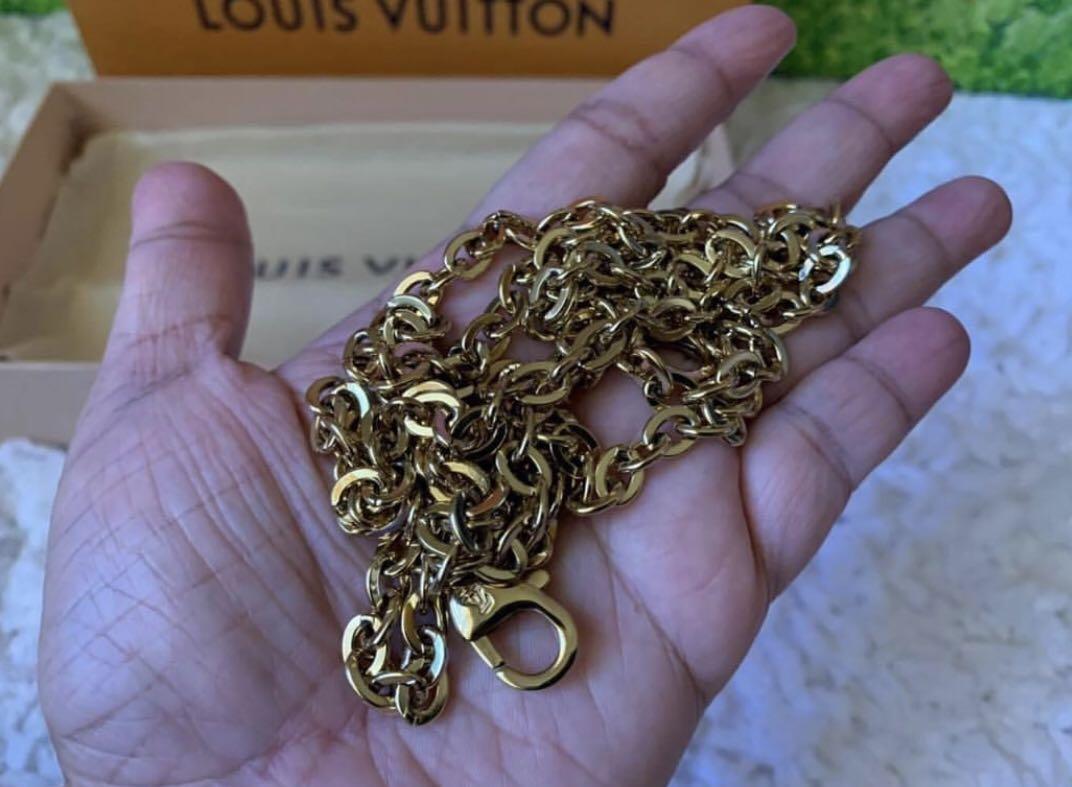 Authentic Louis Vuitton Felicie Chain Strap Gold