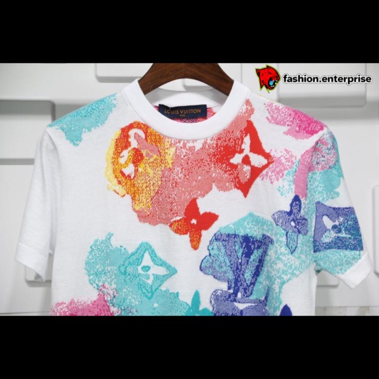 Louis Vuitton Multicolor Watercolor T-Shirt, Men's Fashion, Tops
