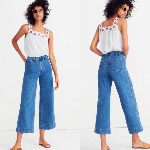 Madewell emmett wide leg pants clearance