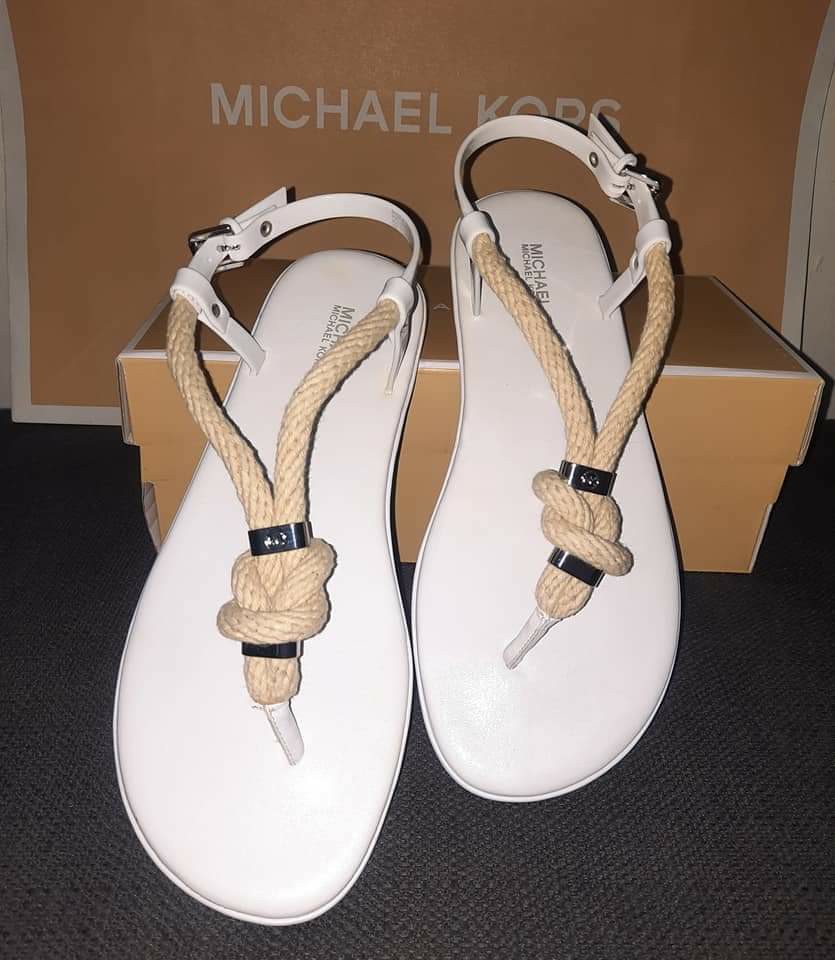 Michael Kors Holly Rope Sandals (size 8), Women's Fashion, Footwear, Flats  & Sandals on Carousell