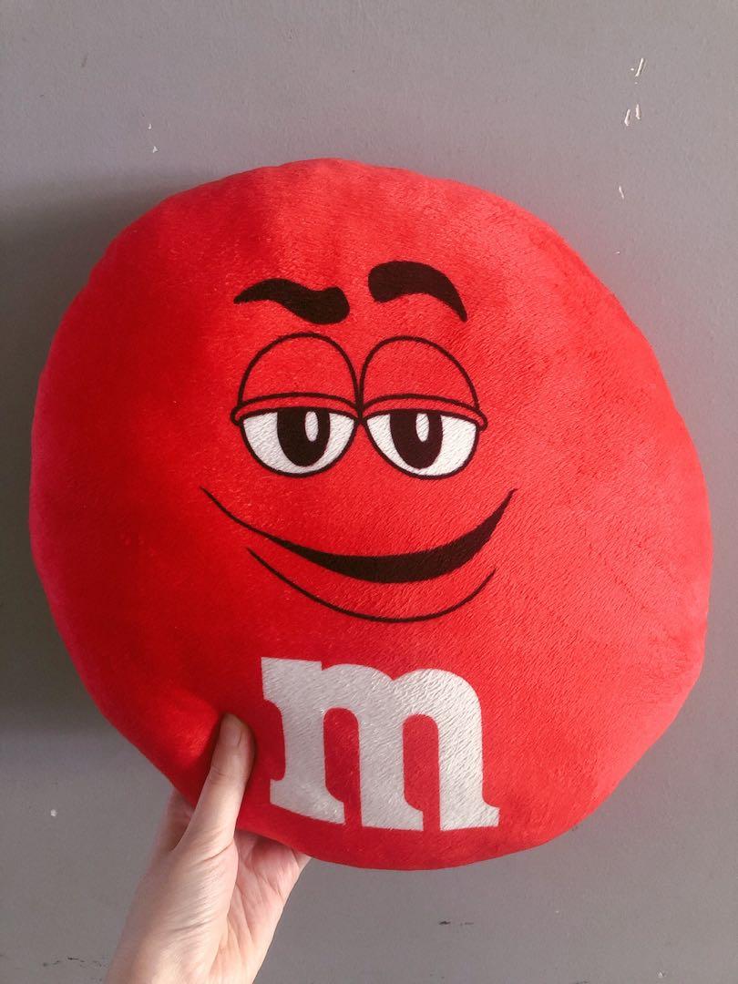 m&m plush pillow