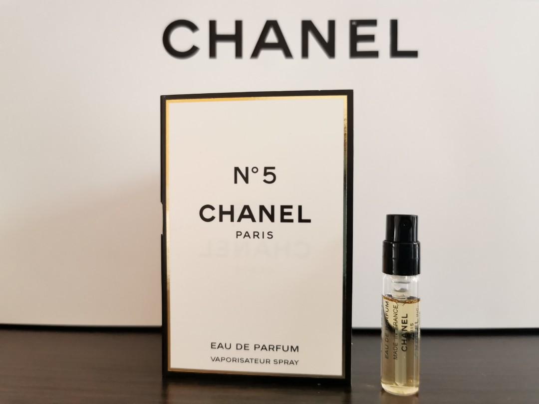 2 x Chanel No 5 L'eau EDT Eau de Toilette Sample Spray 1.5ml / 0.05oz  each