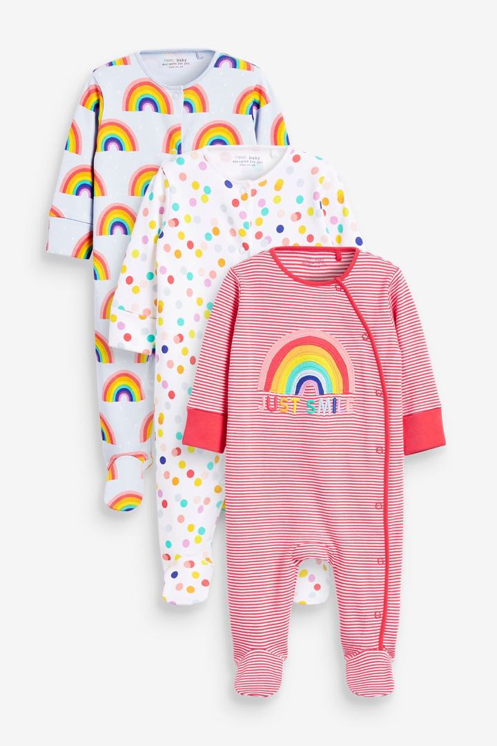 Next rainbow sleepsuit hot sale