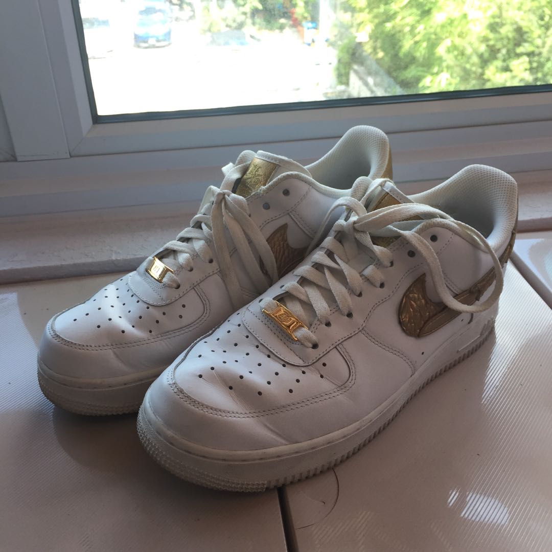 Nike air force cr7 gold top
