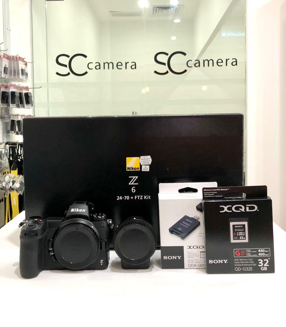 Nikon Z6 Body Ftz Adapter 32gb Xqd Card Reader Nikon Malaysia Warranty Until February 2022 Photography On Carousell