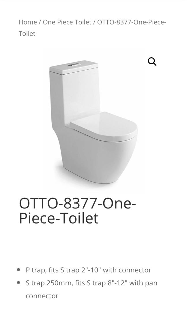 Toilet bowl seat cover Otto HU8377 UF, Furniture & Home Living