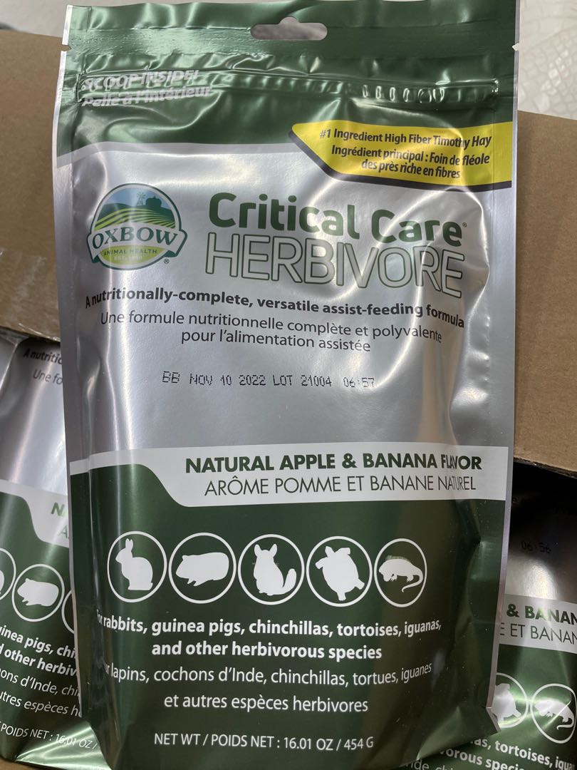 Oxbow Critical Care 454g Apple Banana Pet Supplies Pet Food on