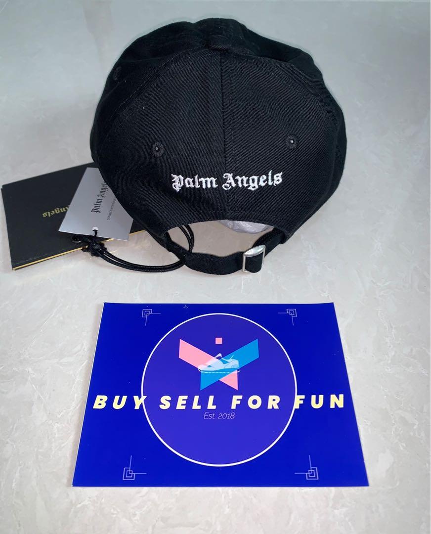 Palm Angels Flame Black Cap Men S Fashion Watches Accessories Caps Hats On Carousell