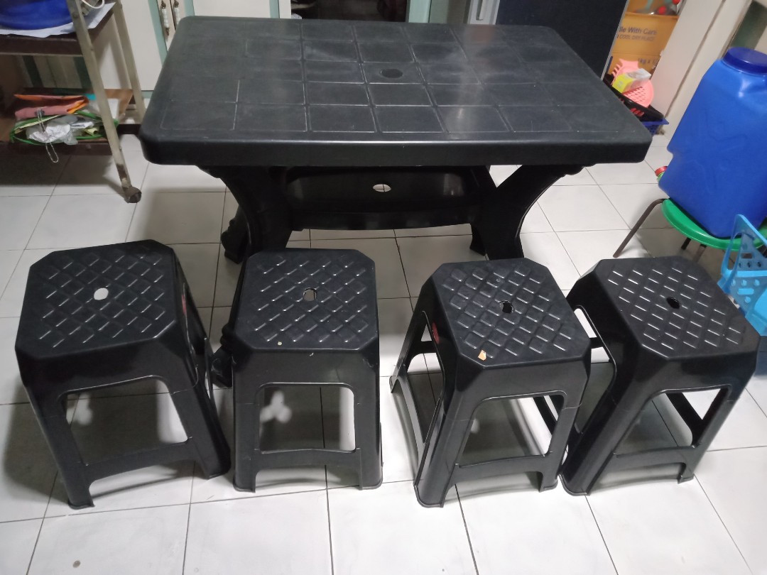 Plastic table and deals chairs prices