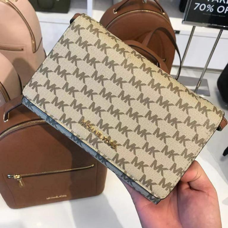 PREORDER MICHAEL KORS JET SET LARGE LOGO CONVERTINLE CROSSBODY BAG 38F9XTTC7V