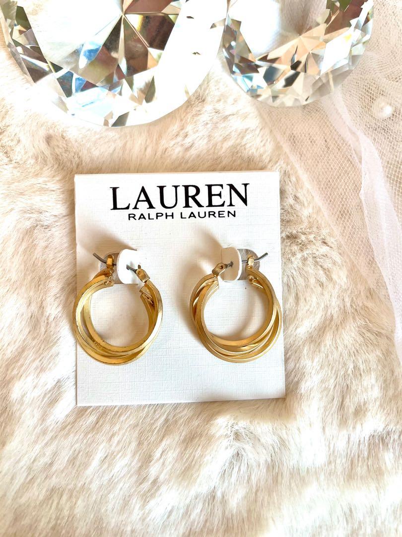 Ralph lauren gold cheap hoop earrings