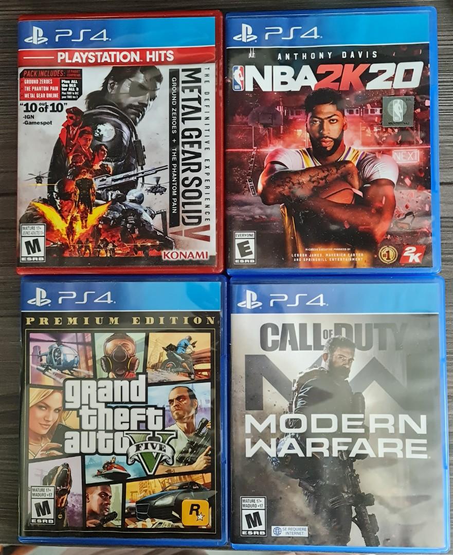 Rush sale: PS4 500gb set (Category: PlayStation) located in Manila. Submitted by ramonantoinette (Listing ID 1081038239, Image 2). Description: PS4 slim 500GB (barely used) Complete accessories no box 1 controller ADD ON: FREE 1 Logitech G433 headset - P6,000srp 1 WD 3.0 2TB external HD - P4,000srp Games: Metal Gear Solid V collection, GTA V, NBA 2K20, COD Modern Warfare.