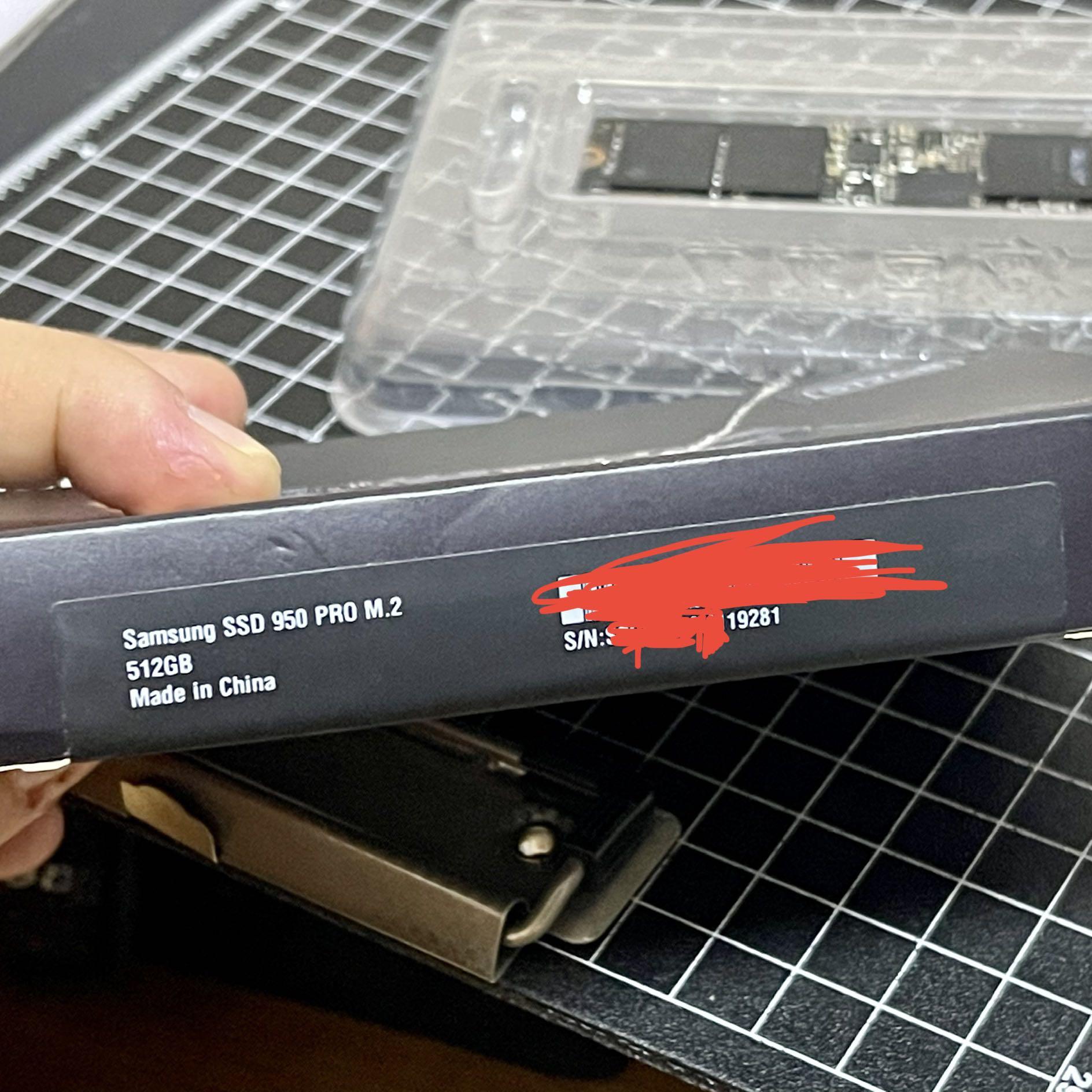 Samsung 950 discount pro 512