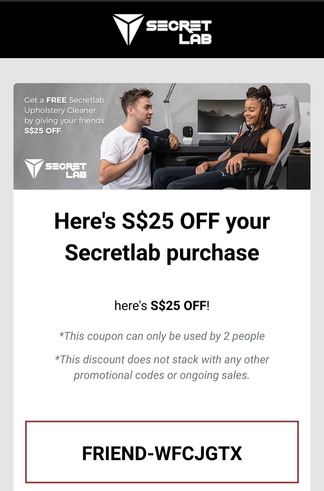 Secretlab discount code 2021 outlet