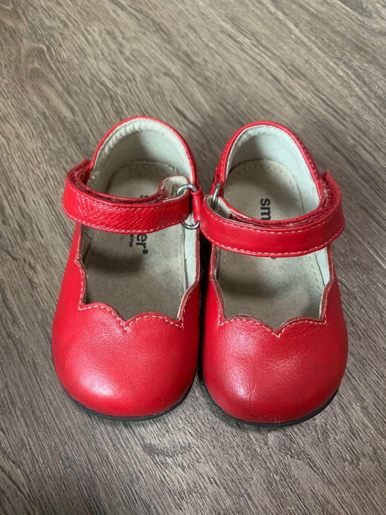 Smaller by See Kai Run baby girl Shoes in red leather