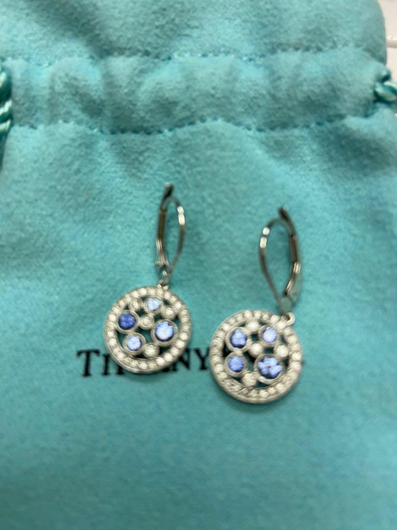 Riviera Drop Earrings with Bezel-Set Diamonds in 18K White Gold - Kwiat