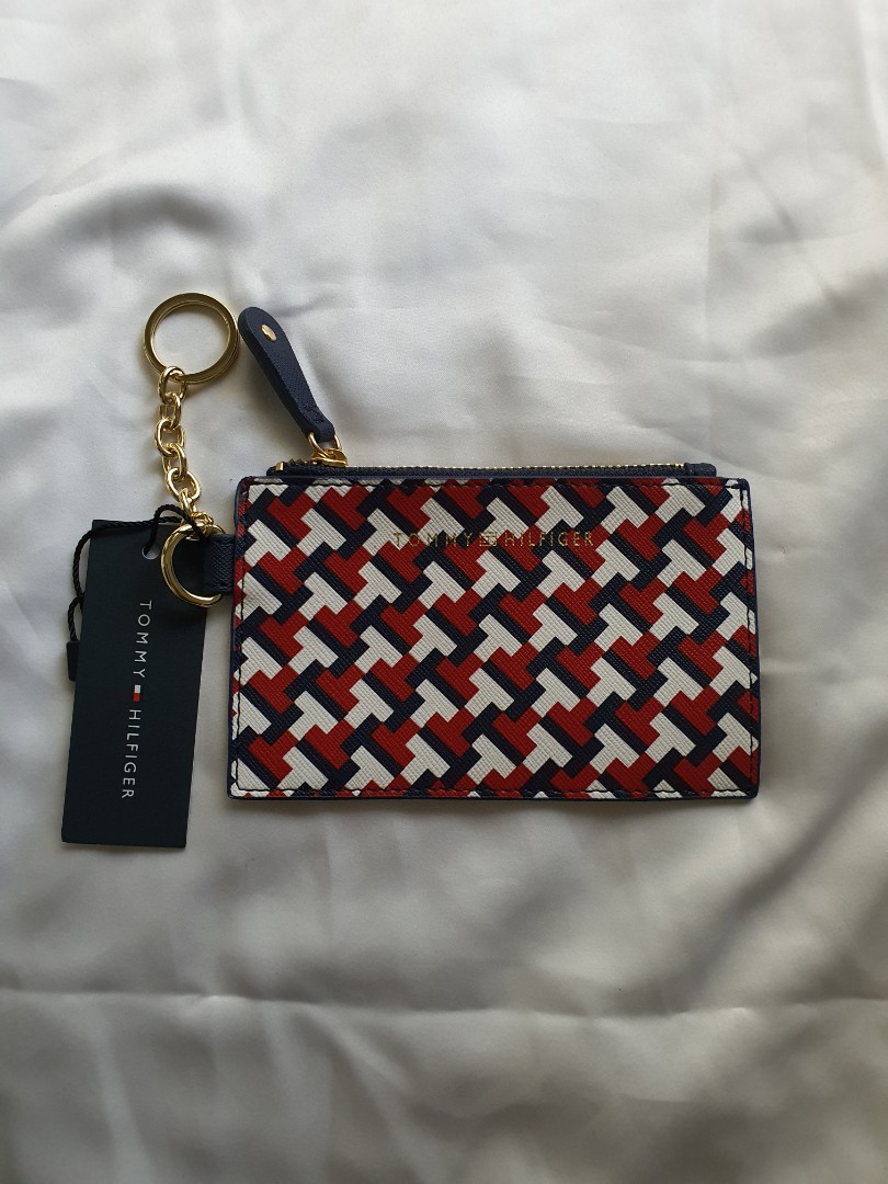Tommy Hilfiger Card/ ID holder with Zip Purse, Women's Fashion, Bags