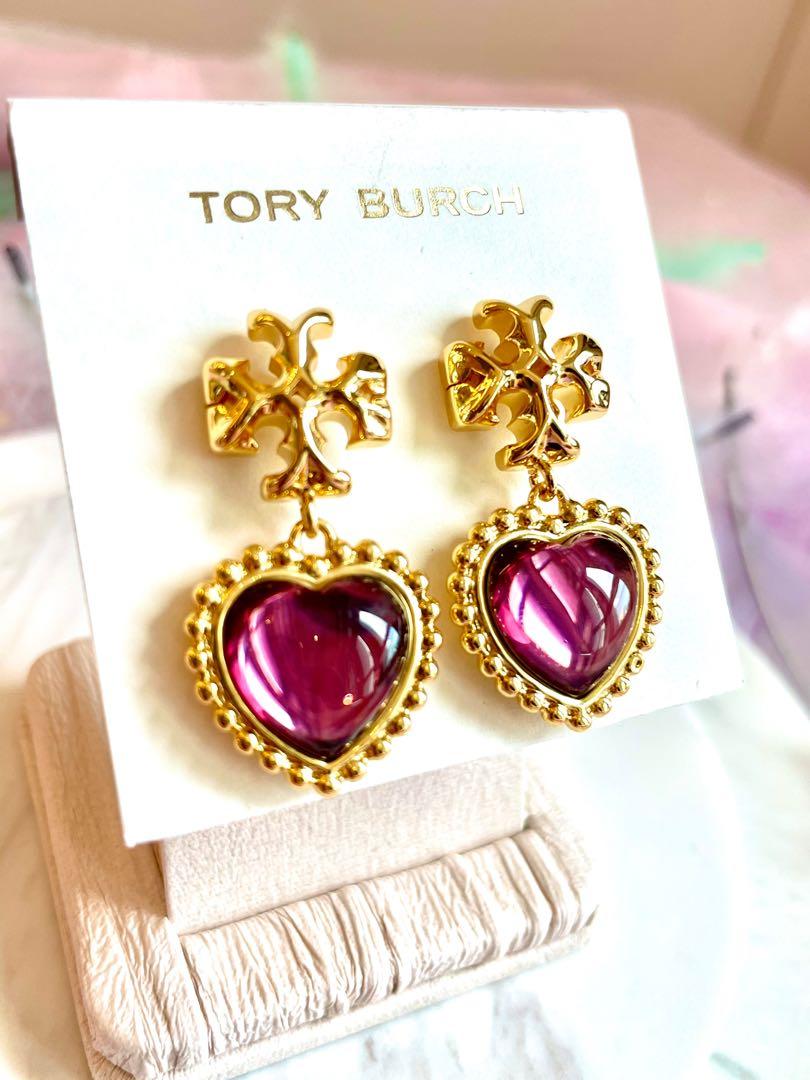 Tory burch roxanne heart earrings deals