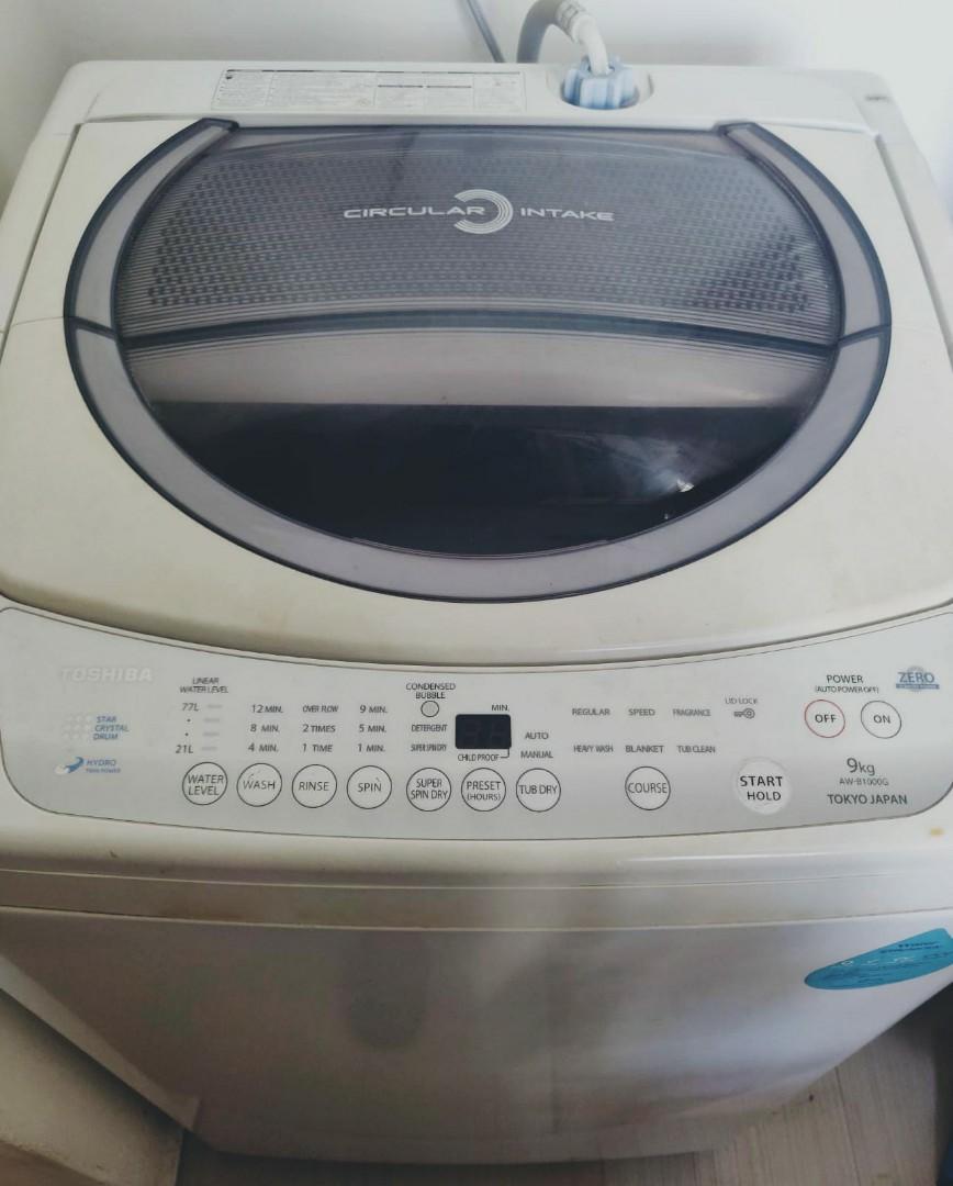 Toshiba Washing Machine Awb1000g 9kg Tv Home Appliances Washing Machines And Dryers On Carousell