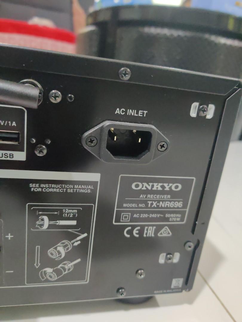 Txnr696 Rear Onkyo TX-NR696 Amplifier, Audio, Soundbars, Speakers & Amplifiers on ...