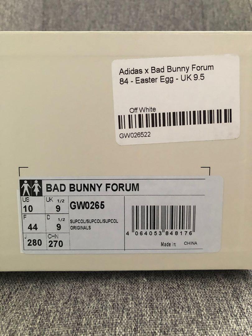 US 10* Bad Bunny x Adidas Forum Buckle Low Easter Egg, Men's Fashion,  Footwear, Sneakers on Carousell