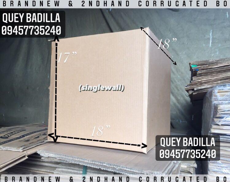 used/2ndhand box (Category: Storage Boxes & Baskets) located in Quezon City. Submitted by gq.packagingsupplies.ph (Listing ID 1081186055, Image 1). Description: BRANDNEW BALIKBAYAN BOX 🛒33” x 19” x 19” biggest heavy duty / double wall 🛒20” x 20” x 20” double wall 2NDHAND BOX; 🛒18” x 17” x 18” (single wall) 🛒18” x 15” x 13” (single wall) 🛒22” x 12” x 12” for 6 gallon (double wall) 🛒13” x 13” x 12” for 4gallon (single wall) 🛒11” x 9 1/2” x 1