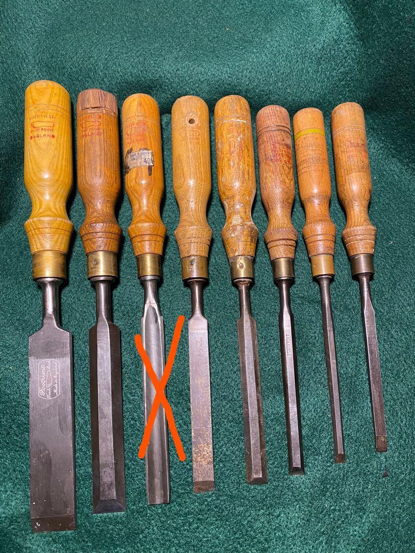 Vintage Footprint Chisels and (sorry,Gouge sold), Everything Else on