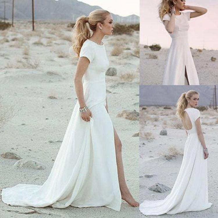 White maxi dresses for weddings shop