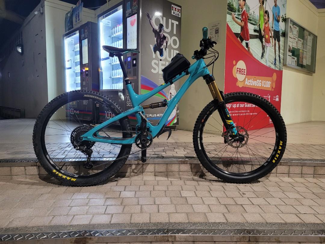 Yeti SB5 Turq Medium Sports Equipment Bicycles Parts Bicycles on Carousell