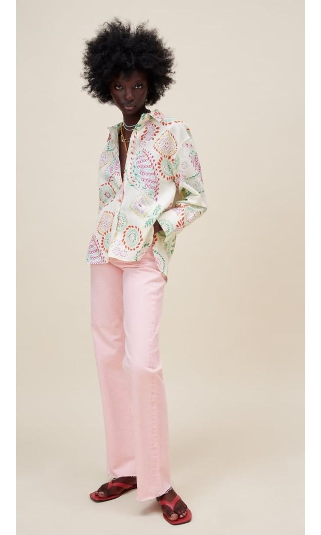 zara colourful shirt