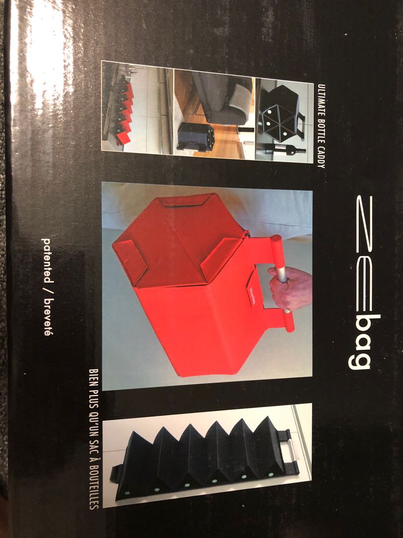 Zebag wine caddy carrier display 6 bottles BNIB Everything Else on Carousell