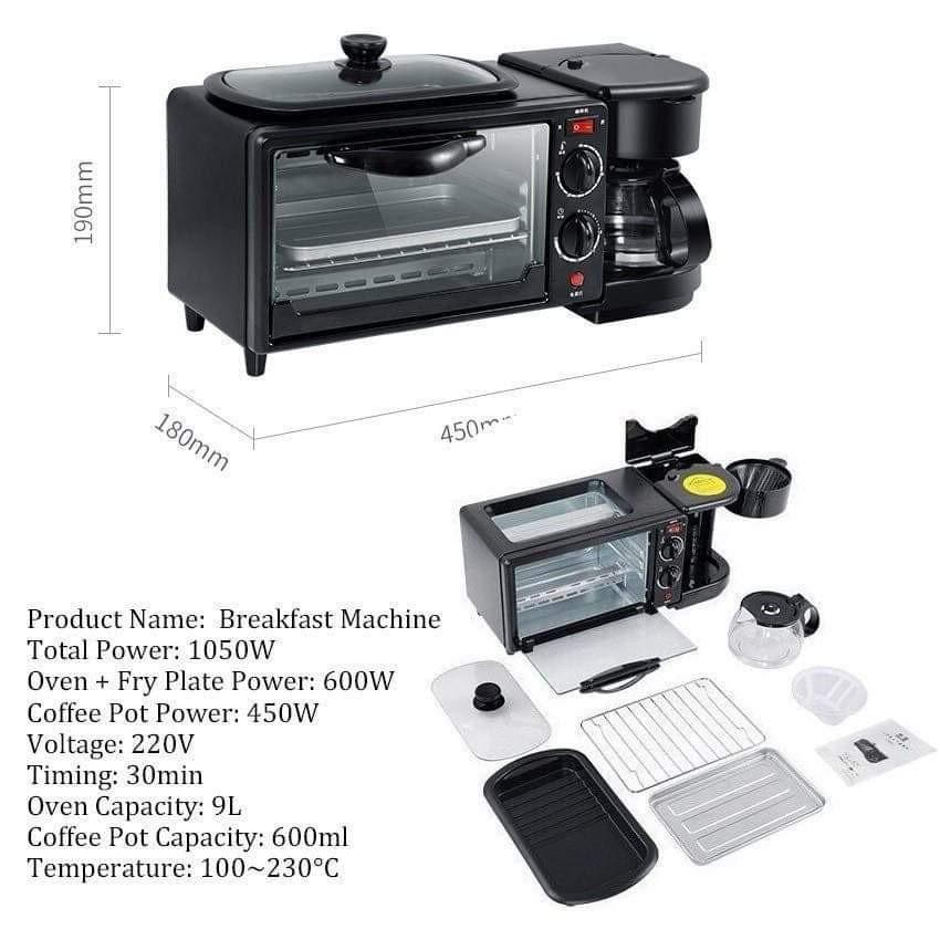3in1 Breakfast Maker (Category: Ovens & Toasters) located in Quezon City. Submitted by kutiekath (Listing ID 1081365614, Image 3). Description: .