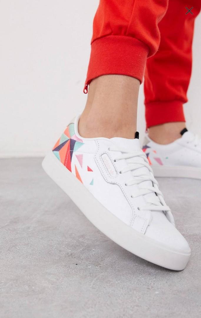 Adidas Originals embroidered trainers, Women's Fashion, Footwear, Sneakers  on Carousell
